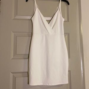 Blue Blush white dress